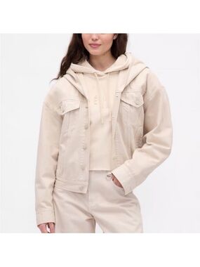 Gap X BEIS Women’s Hooded Jacket in Beige